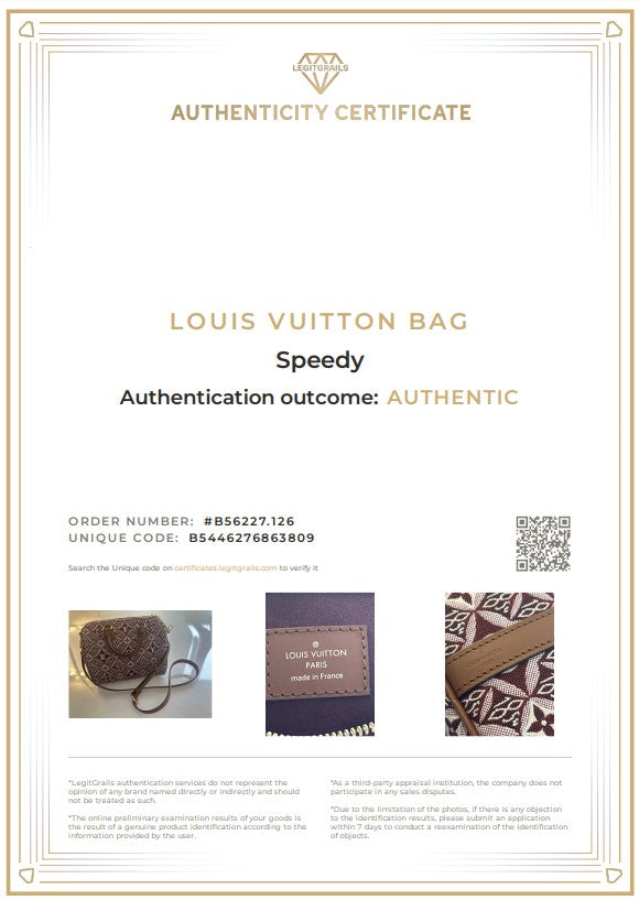 Louis Vuitton Speedy 25 1854 bordeaux M57231