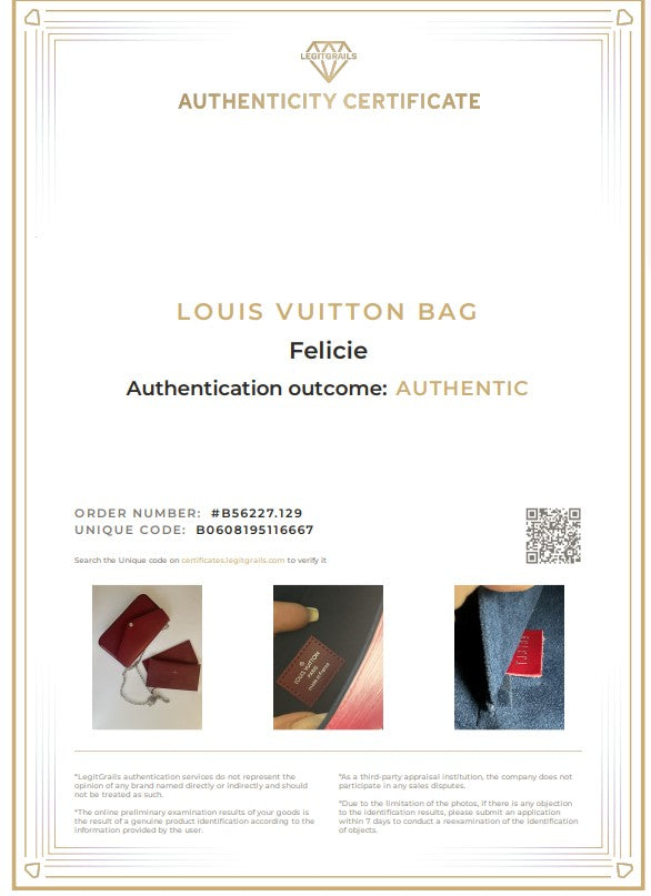 Louis Vuitton Felicie Epi Cherry M68629