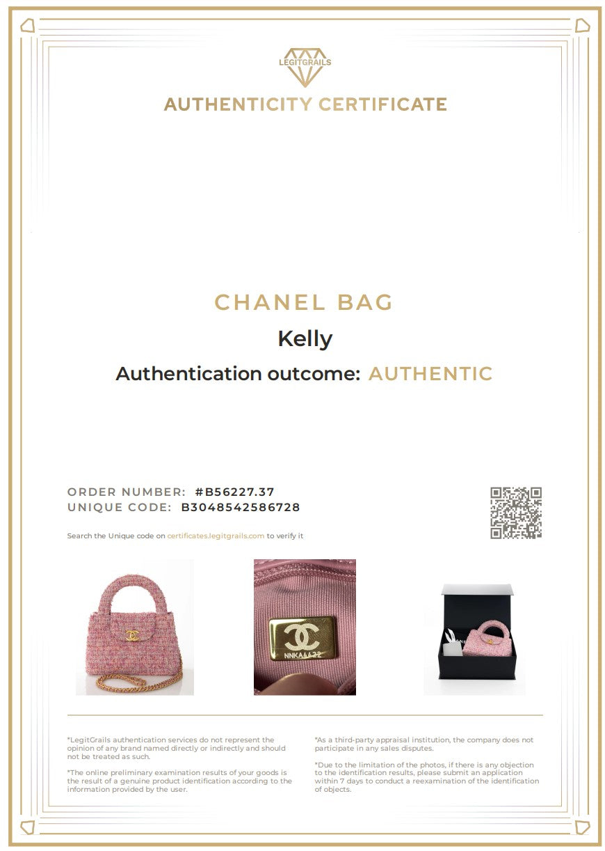 CHANEL Kelly Medium Bag Tweed Rose Pink FULLSET AS4416B15736NU892