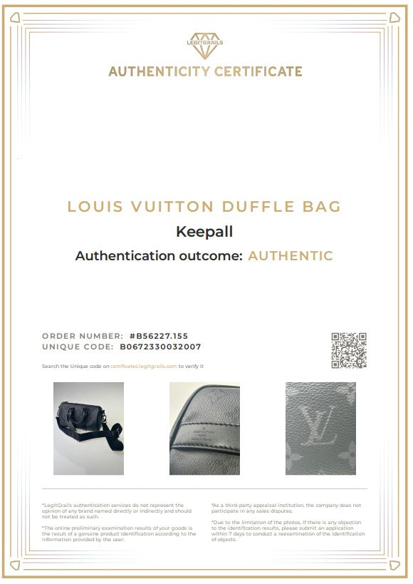 LOUIS VUITTON City Keepall M45936 Monogram Eclipse FULLSET