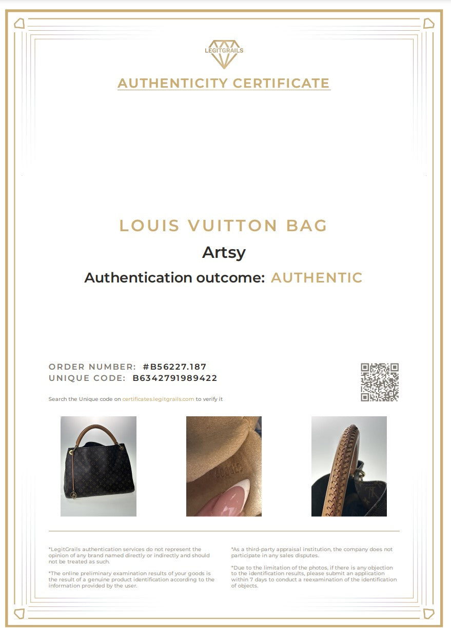 LOUIS VUITTON Artsy MM Monogramma Marrone