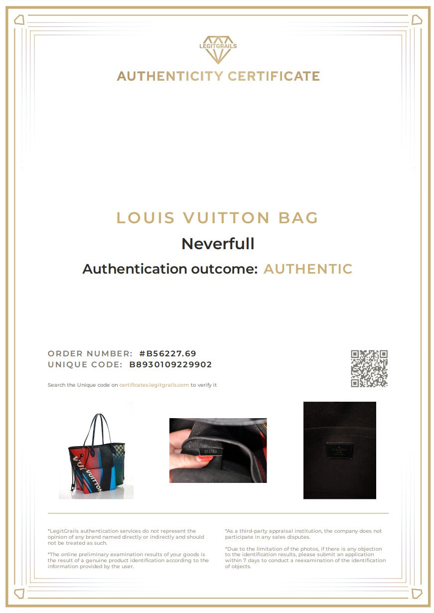 LOUIS VUITTON Neverfull MM RACE M51301 Limited Edition