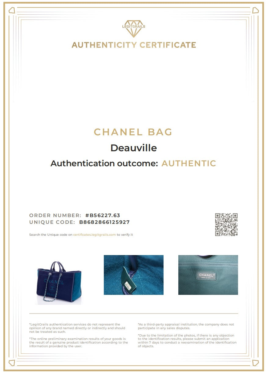 CHANEL DEAUVILLE GM A66941 B10404 Large Shopper Tragetasche