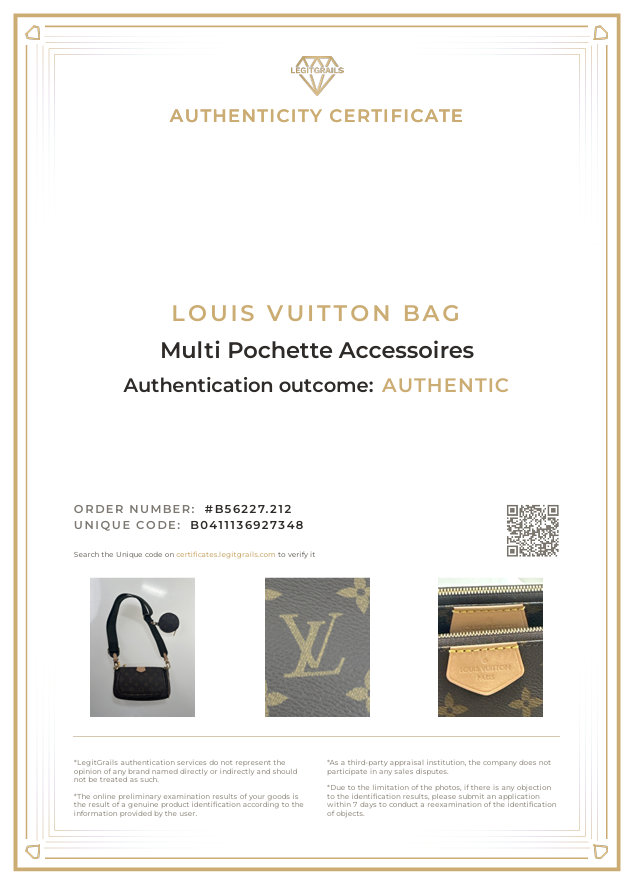 LOUIS VUITTON MULTI POCHETTE ACCESSORI M44813 kaki