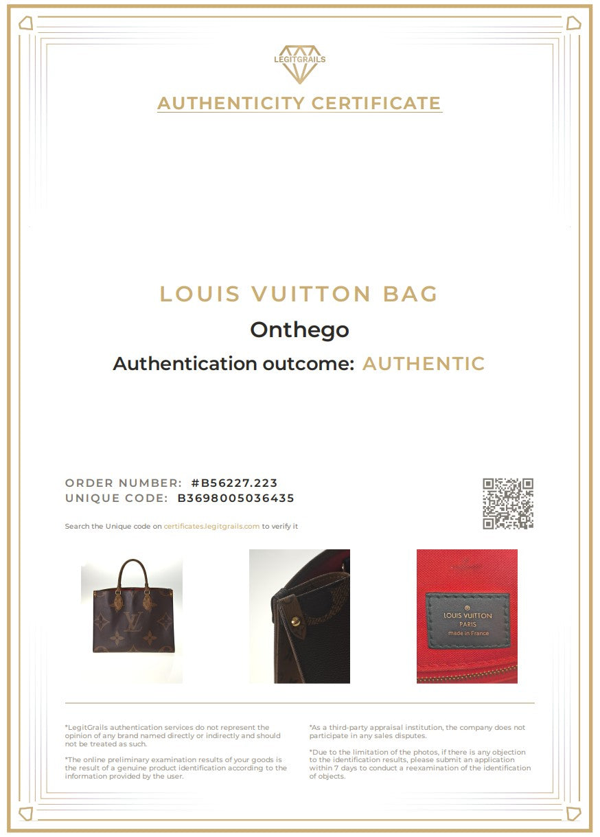 LOUIS VUITTON OnTheGo MM M58521 Wild at Heart Caramello SET COMPLETO