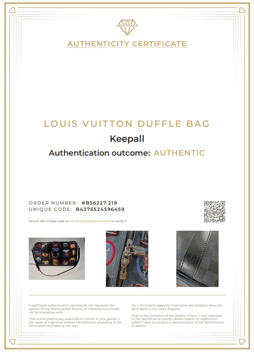 LOUIS VUITTON Keepall 50 con tracolla M45392 Monogram Eclipse Reverse