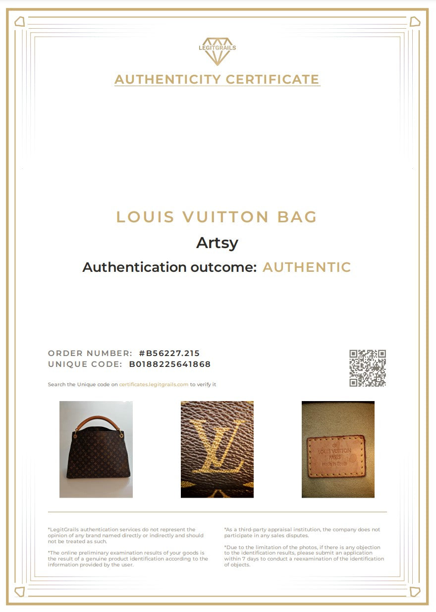 LOUIS VUITTON Artsy MM Monogram Braun