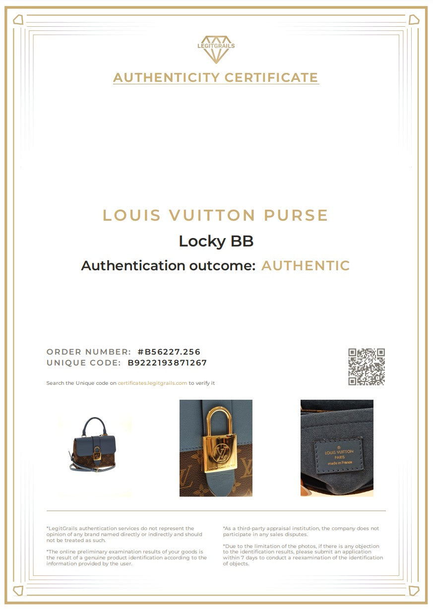 LOUIS VUITTON Locky BB Monogram Blau