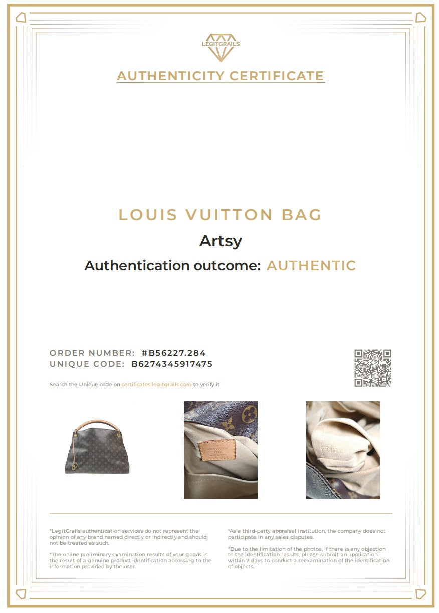 LOUIS VUITTON Artsy Monogram M40249