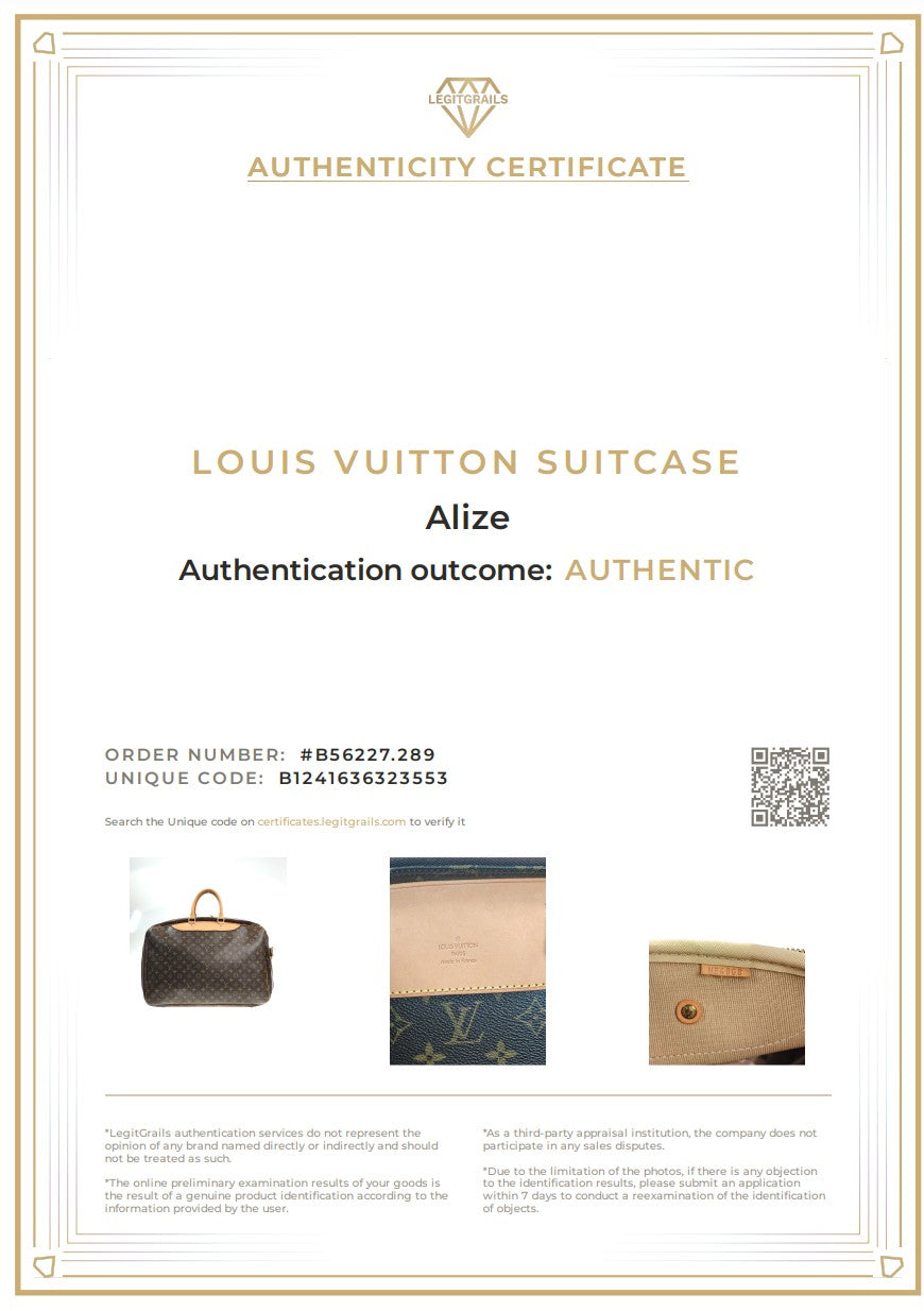 LOUIS VUITTON Koffer Alize Monogram Canvas Handgepäck