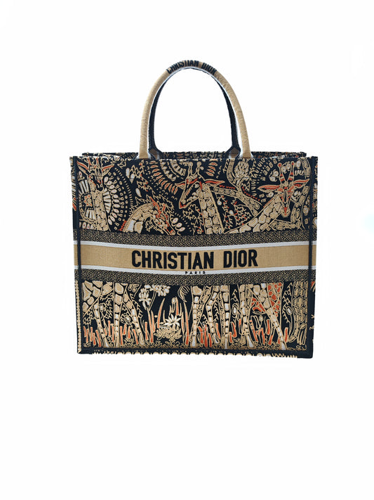 DIOR BOOK TOTE BAG Giraffe- großes Modell Christian Dior Shopper