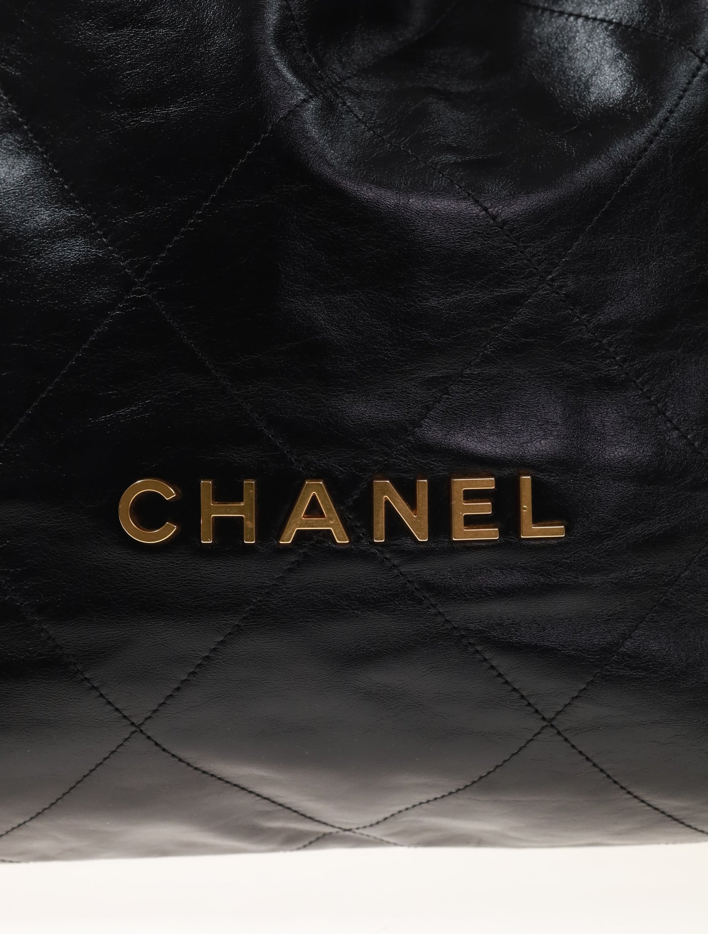 CHANEL 22 Backpack Calf Rucksack Black Schwarz/Gold AS331B0803