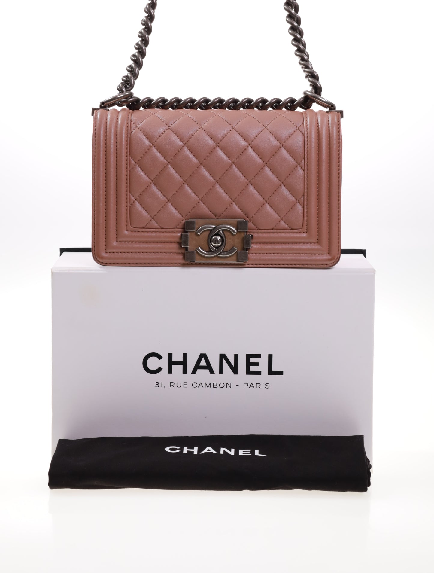 CHANEL Boy Bag kleine Tasche Leder