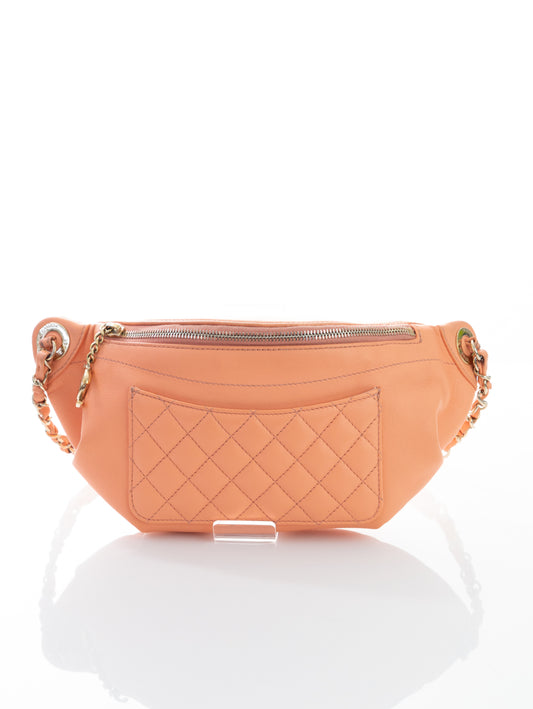 CHANEL Marsupio Sac Ceinture Rose Gold FULLSET marsupio A57832B00525N0897