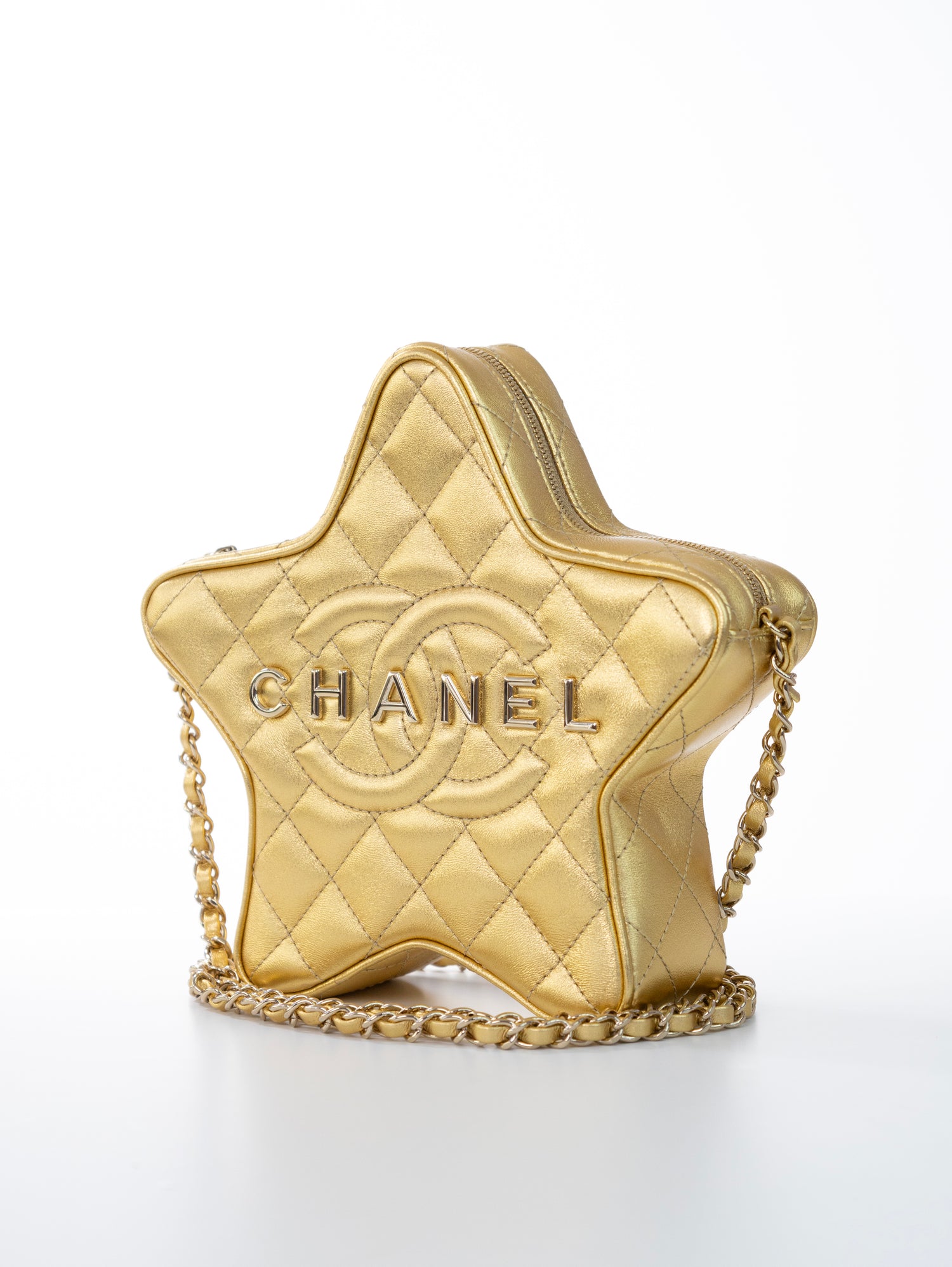 CHANEL Star Handbag Stern Tasche Gold Timeless