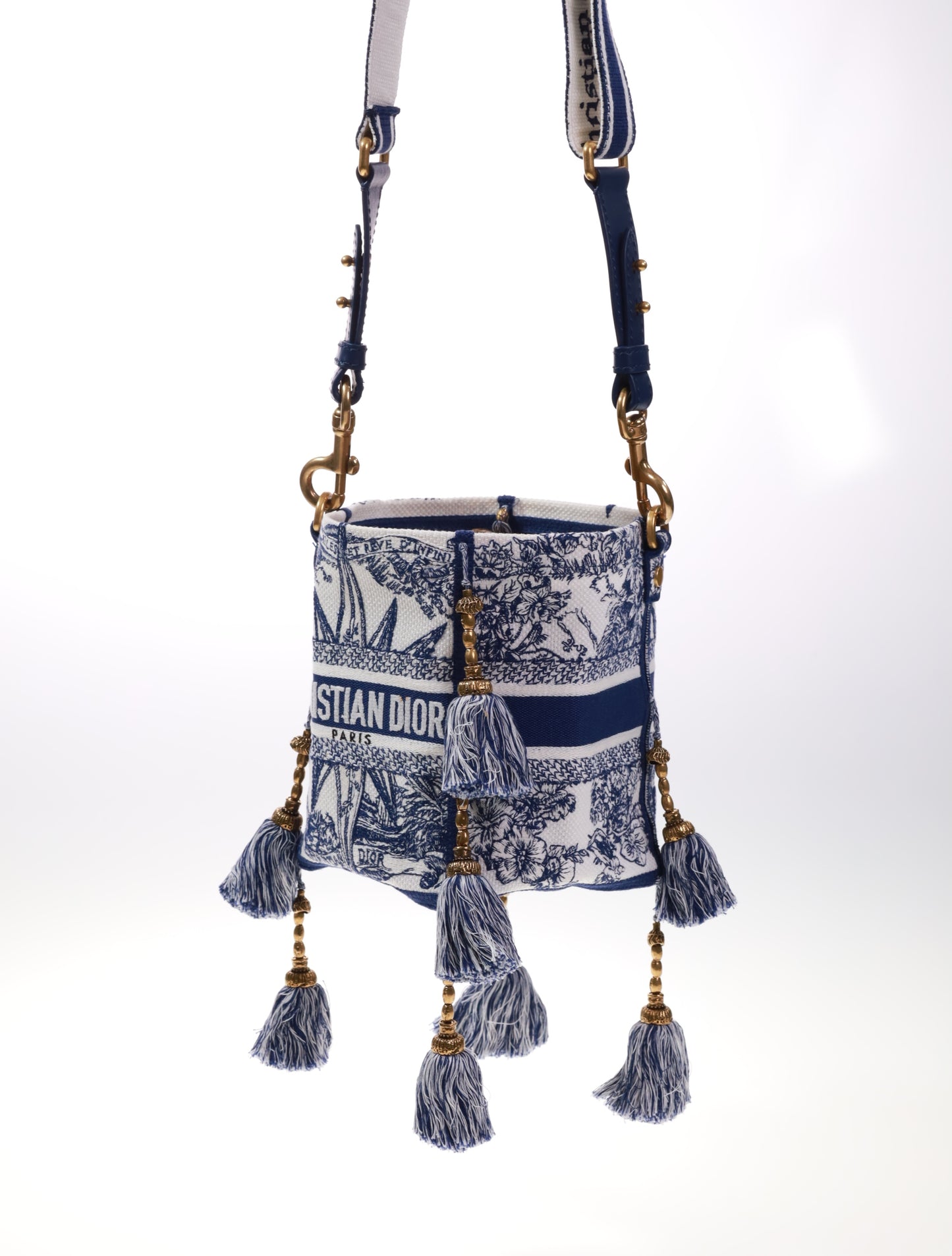 CHRISTIAN DIOR Rêve d'Infini Small D-Bubble Bucket Bag - Blue Bucket Bags, Handbags