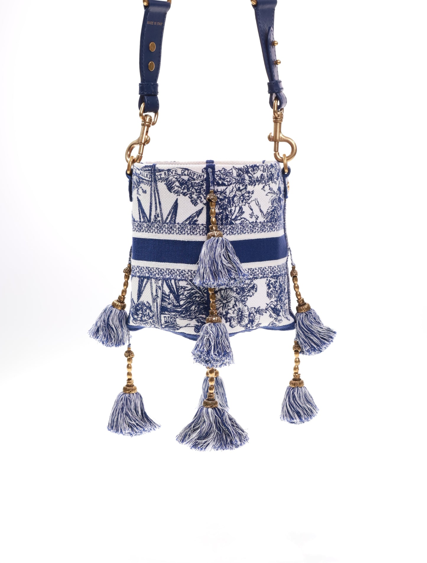 CHRISTIAN DIOR Rêve d'Infini Small D-Bubble Bucket Bag - Blue Bucket Bags, Handbags