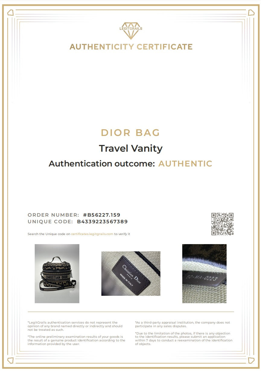 CHRISTIAN DIOR Travel Vanity Leo Handtasche