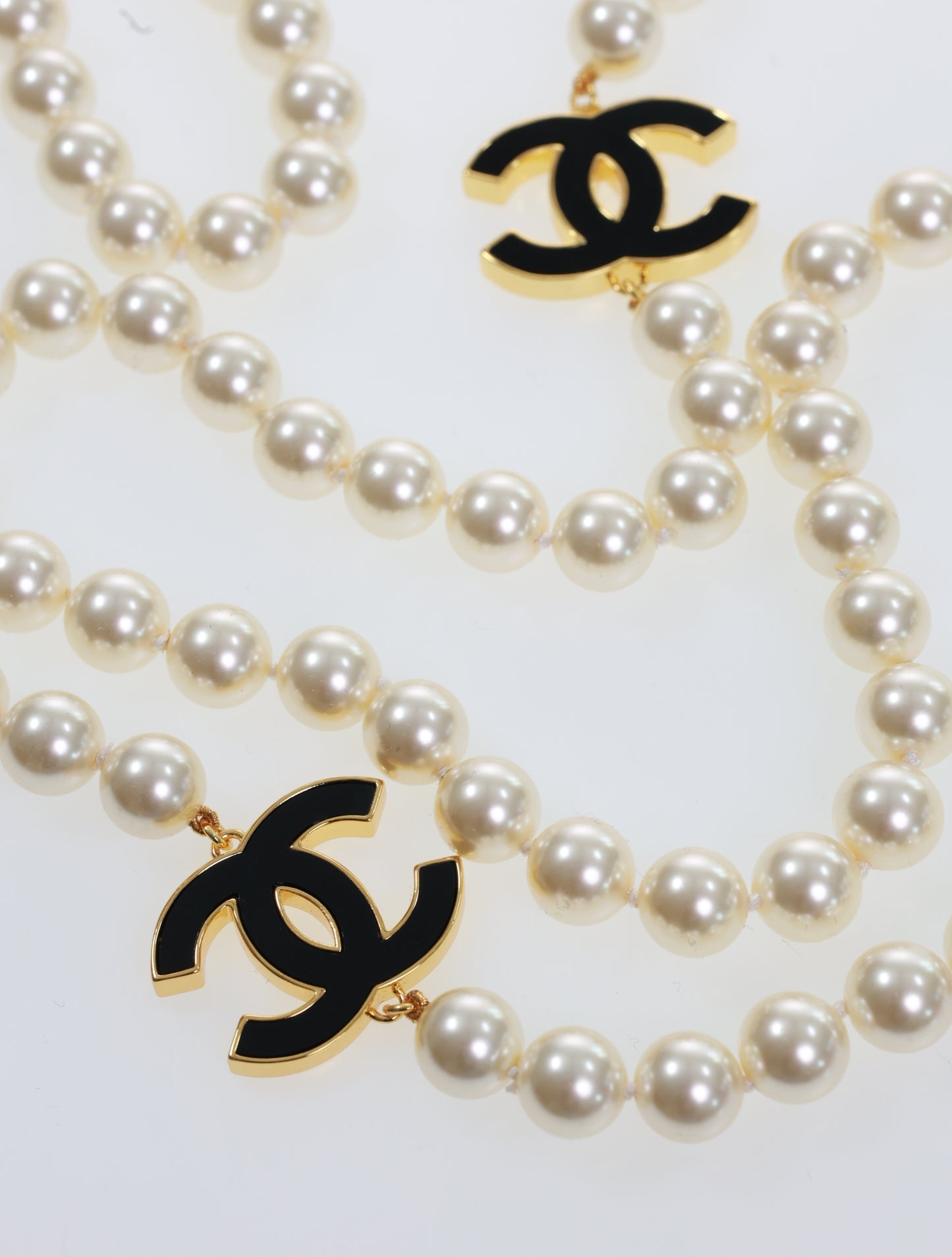 Collana CHANEL collana a catena CC perle collana di perle con strass