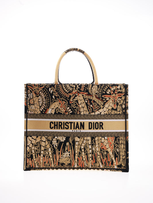 DIOR BOOK TOTE BAG D-LACE EMBROIDERY - LIMITED EDITION Medium model