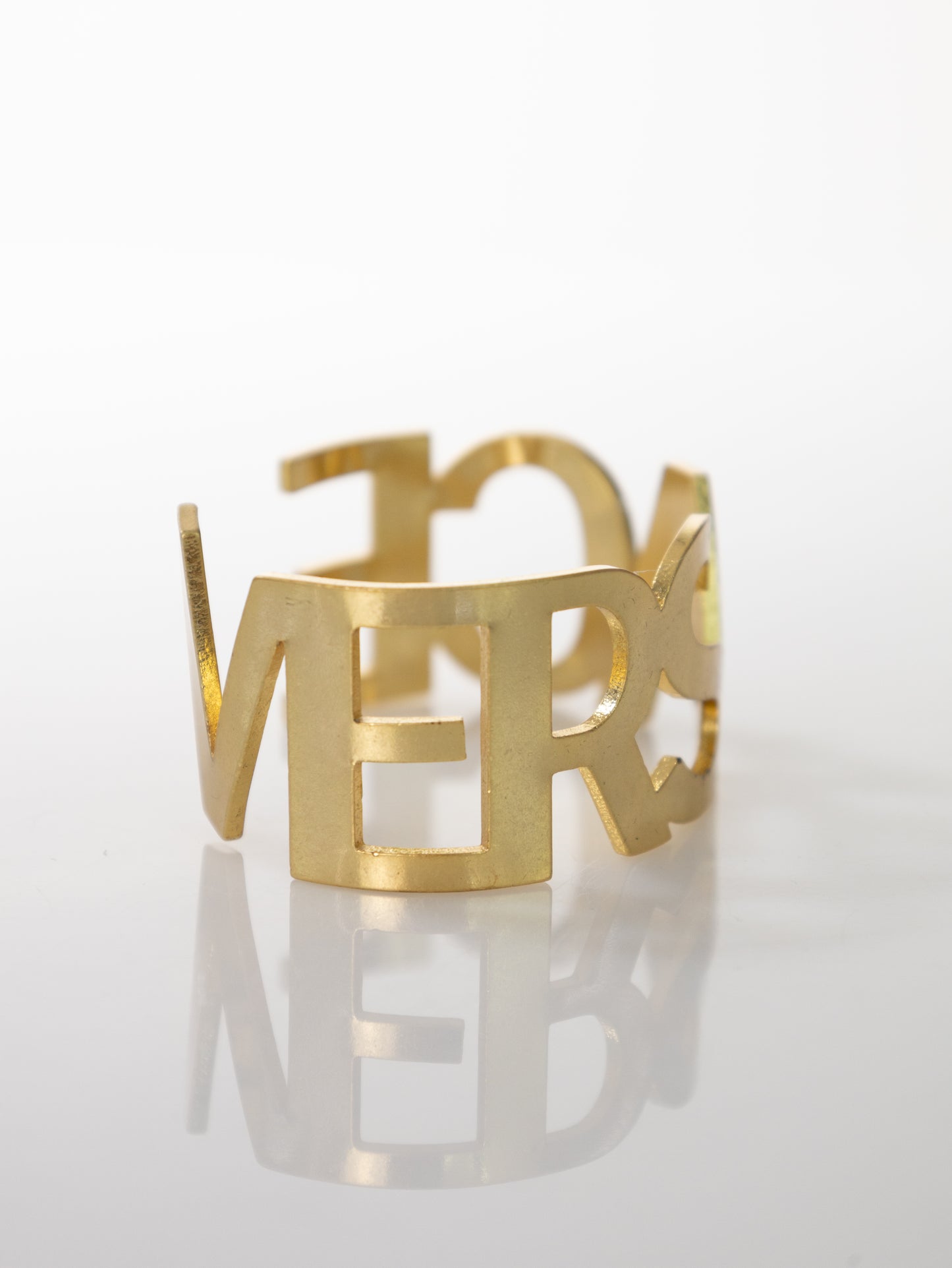 Versace Armband Metall Gold Schriftzug