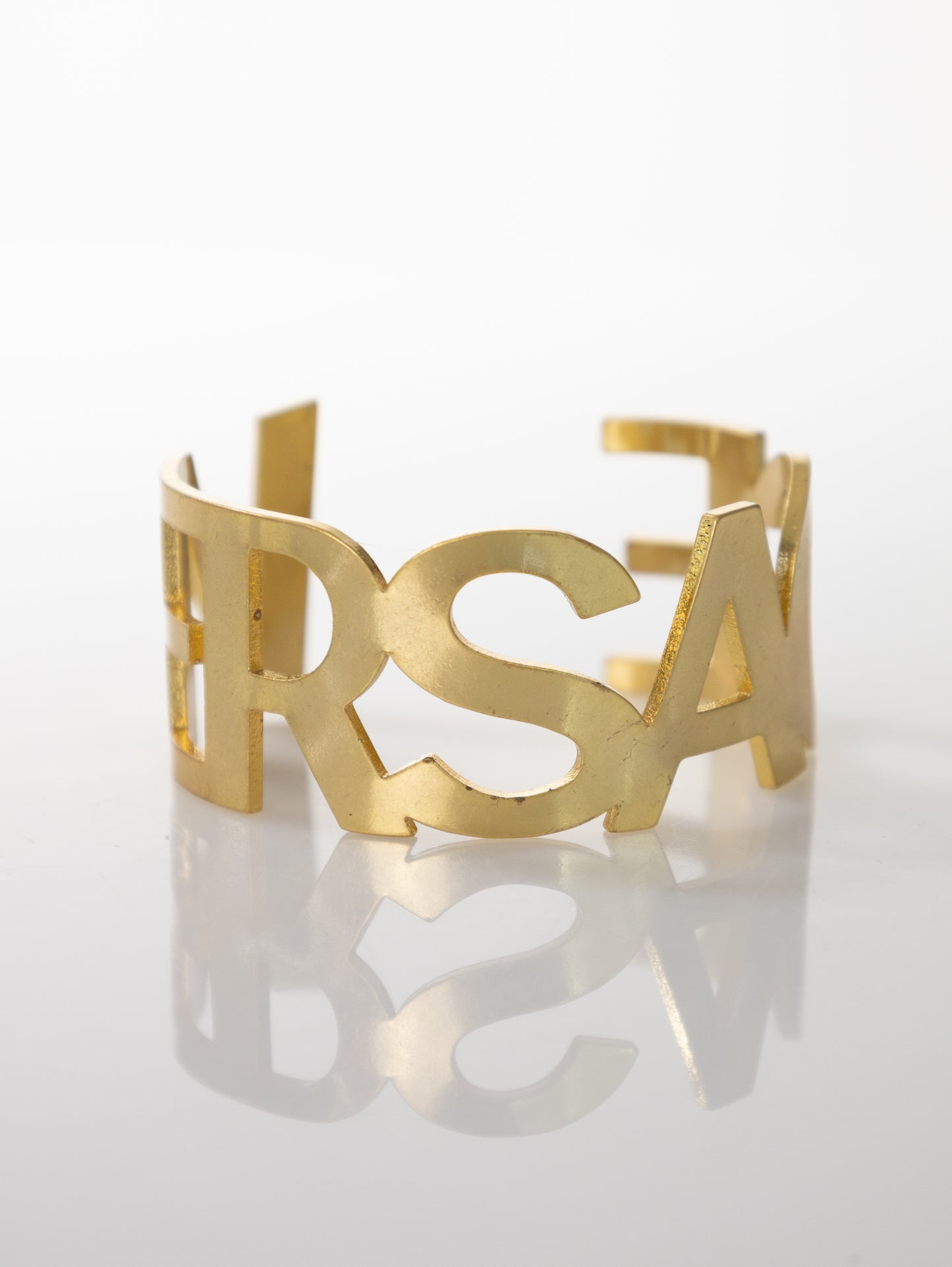 Versace Armband Metall Gold Schriftzug