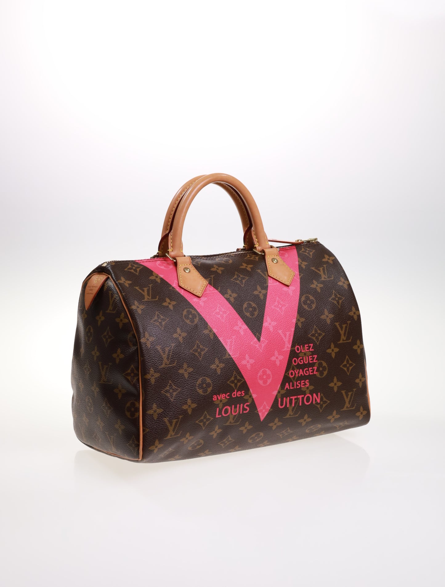 LOUIS VUITTON SPEEDY 30 Monogram V Pink M41533