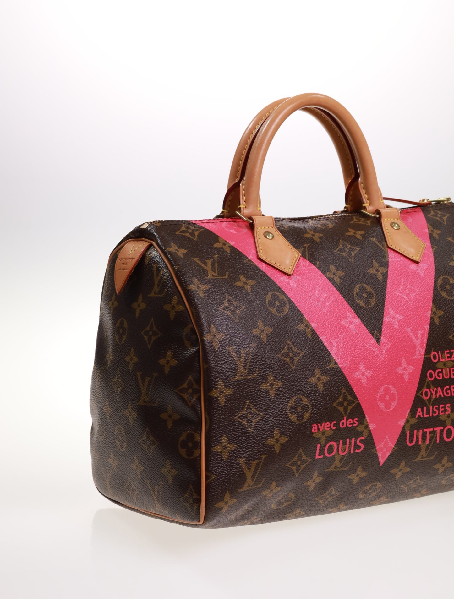 LOUIS VUITTON SPEEDY 30 Monogram V Pink M41533