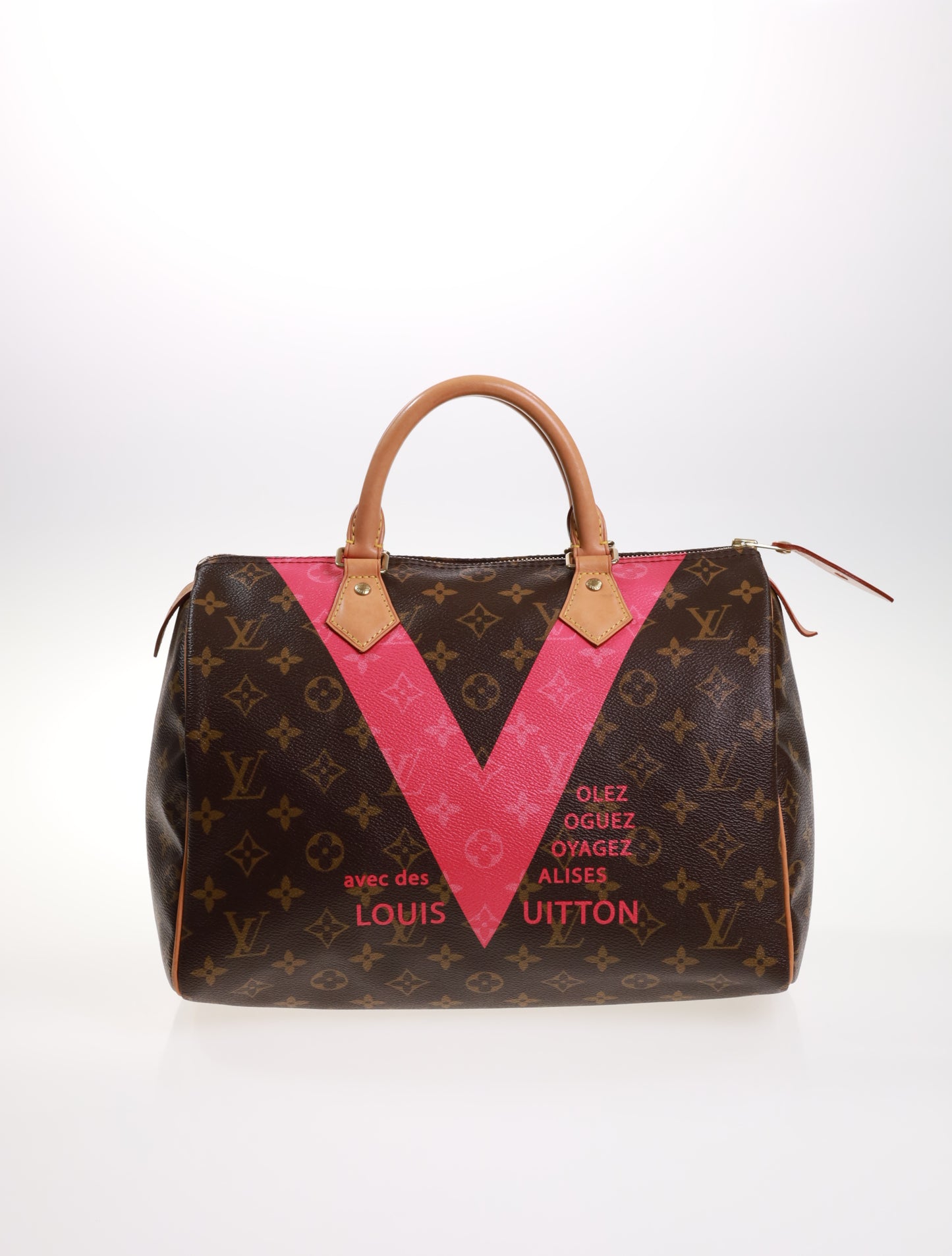 LOUIS VUITTON SPEEDY 30 Monogram V Pink M41533