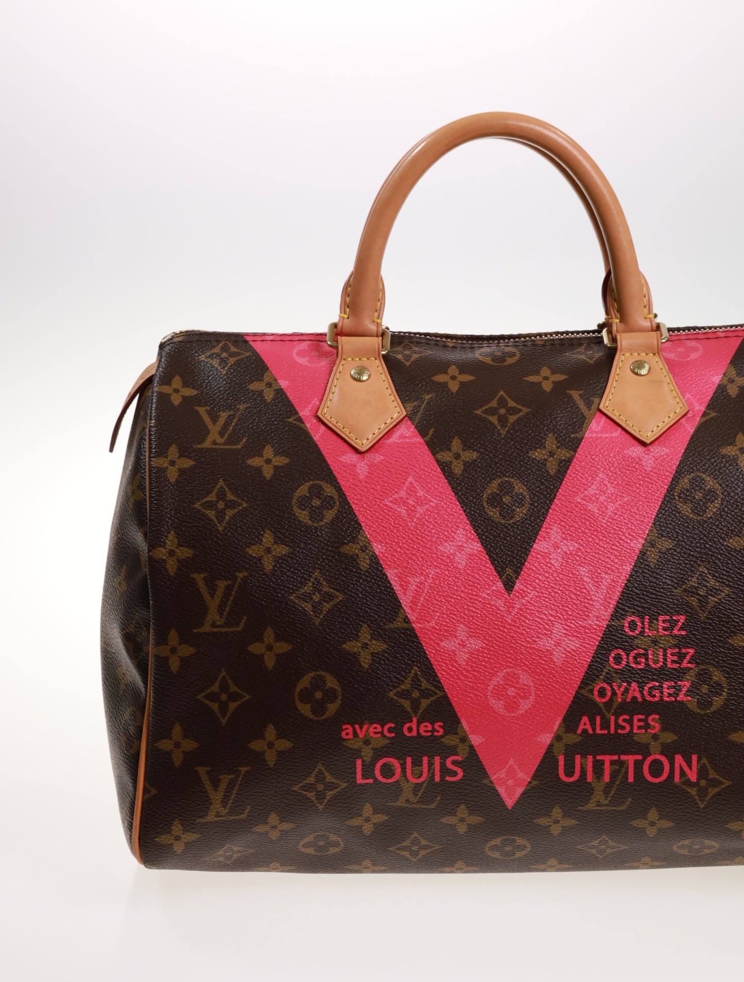 LOUIS VUITTON SPEEDY 30 Monogram V Pink M41533