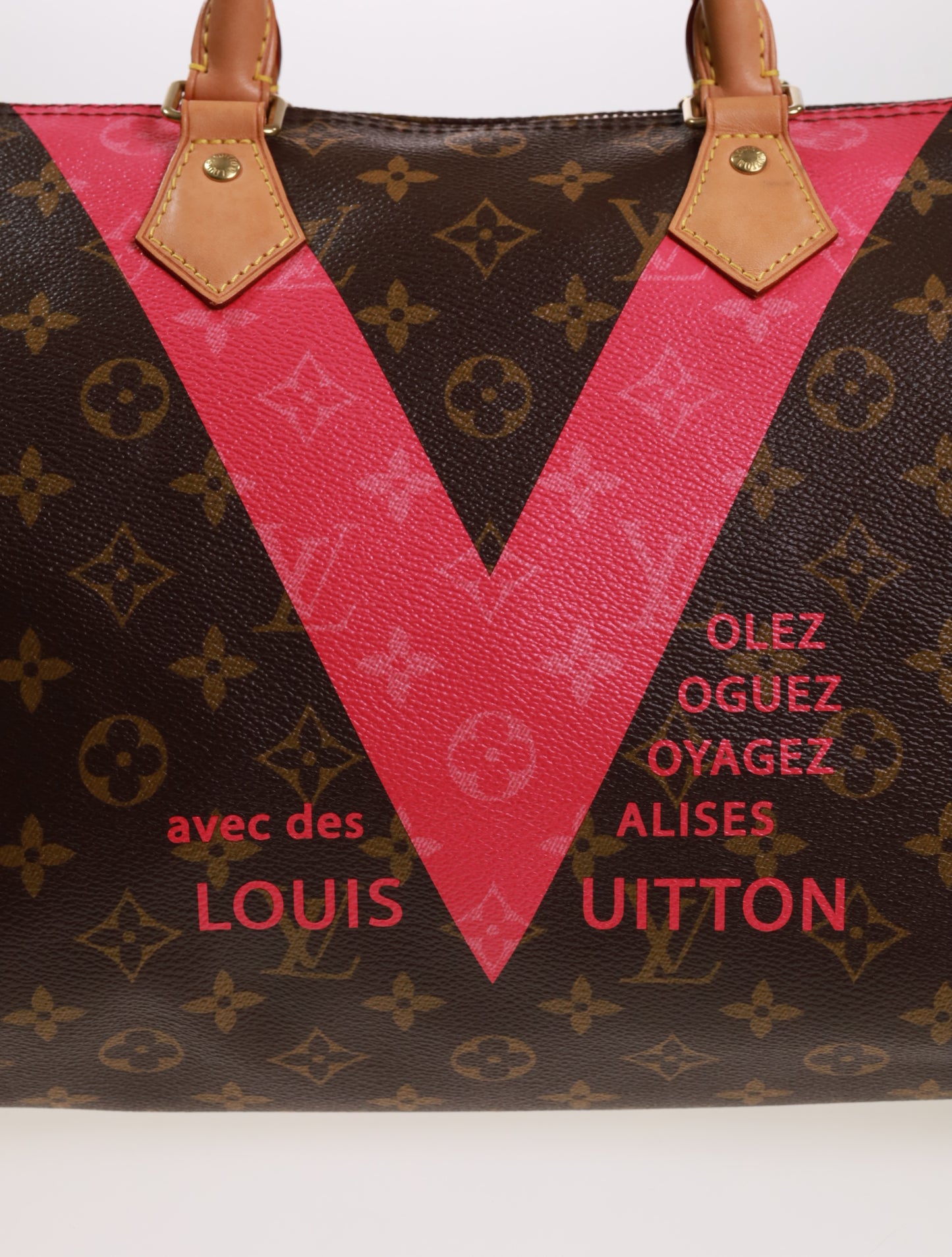 LOUIS VUITTON SPEEDY 30 Monogram V Pink M41533