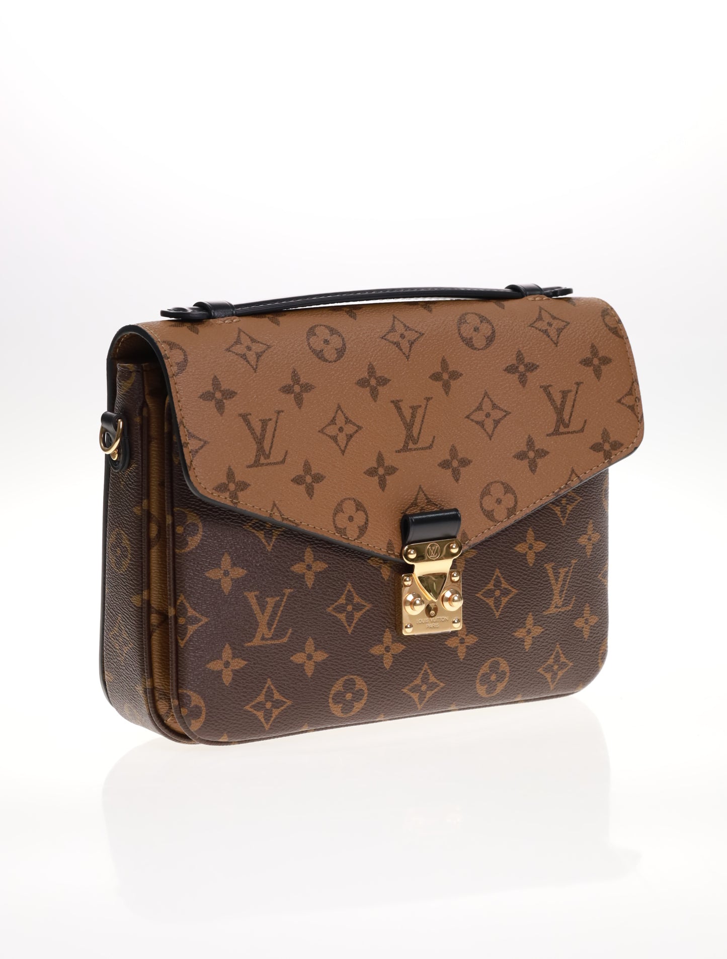 Borsa a tracolla LOUIS VUITTON Metis Monogram Infrarouge Nero-Rosso