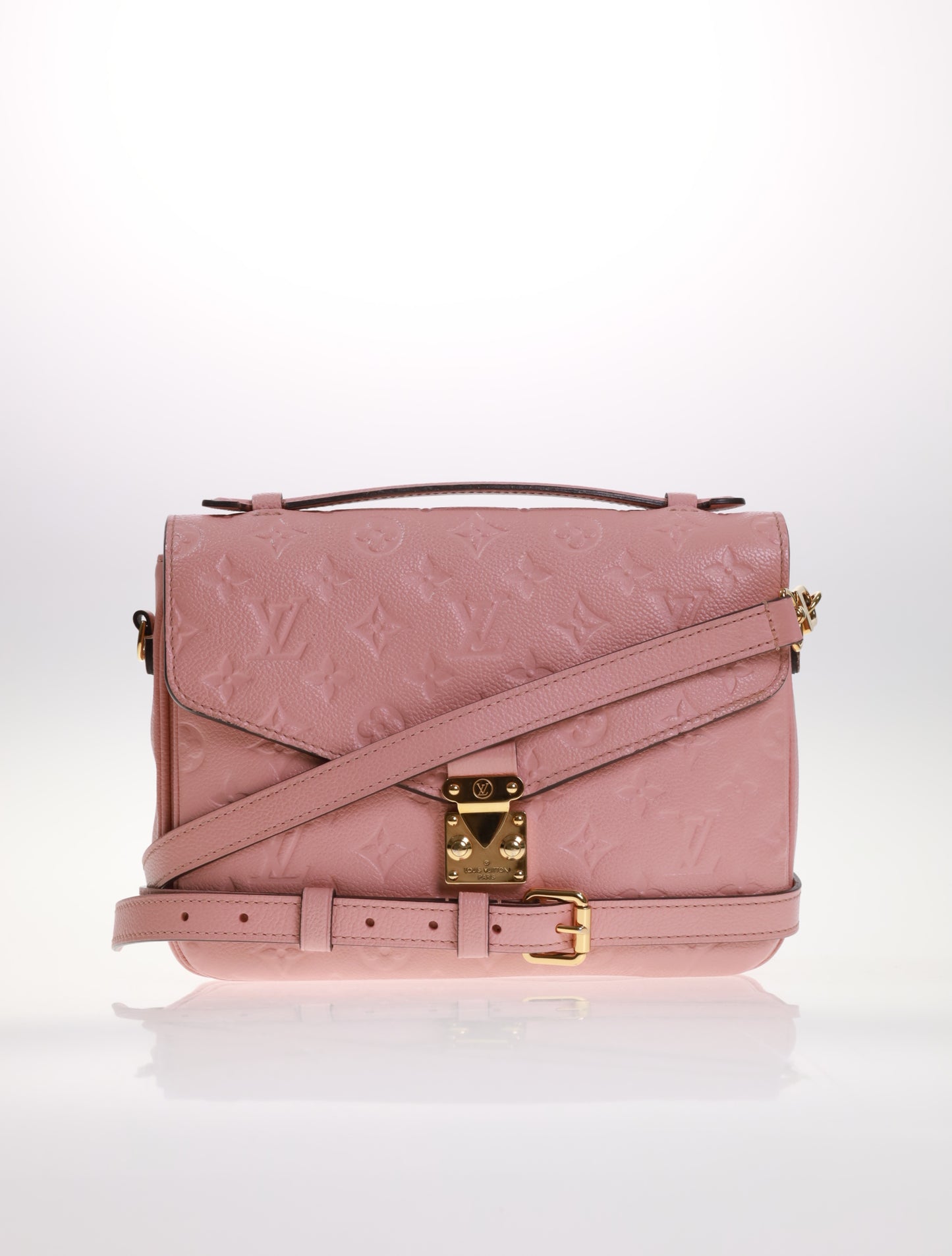 LOUIS VUITTON Pochette Metis Empreinte Rose