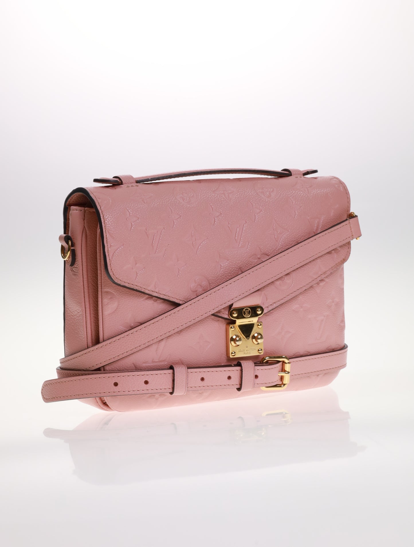 LOUIS VUITTON Pochette Metis Empreinte Rose