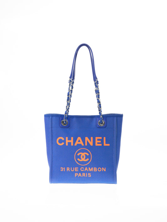 CHANEL DEAUVILLE A66939 Shoppingbag Small Tote Bag