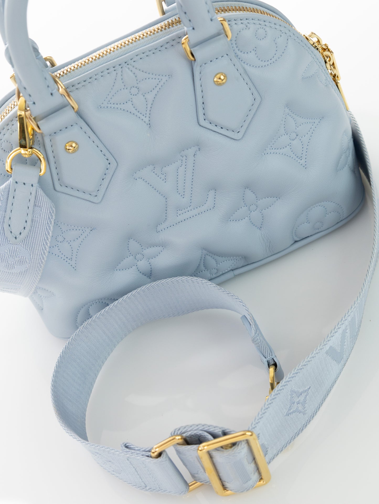 LOUIS VUITTON ALMA BB Pillow Soft BBG Ice Blue M59822