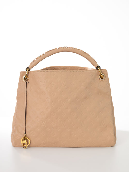 LOUIS VUITTON Artsy MM Monogram Empreinte Creme