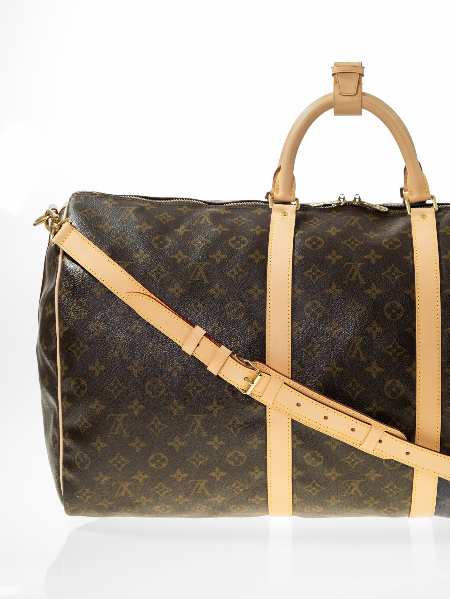 LOUIS VUITTON Keepall 50 con tracolla M45392 Monogram Eclipse Reverse