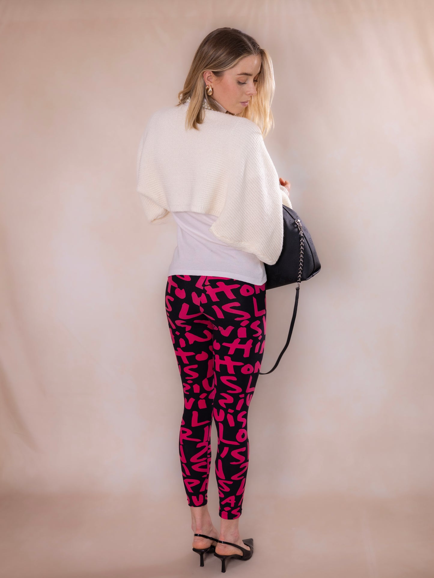 LOUIS VUITTON Leggings mit Aufdruck enganliegend Gr. XS/S