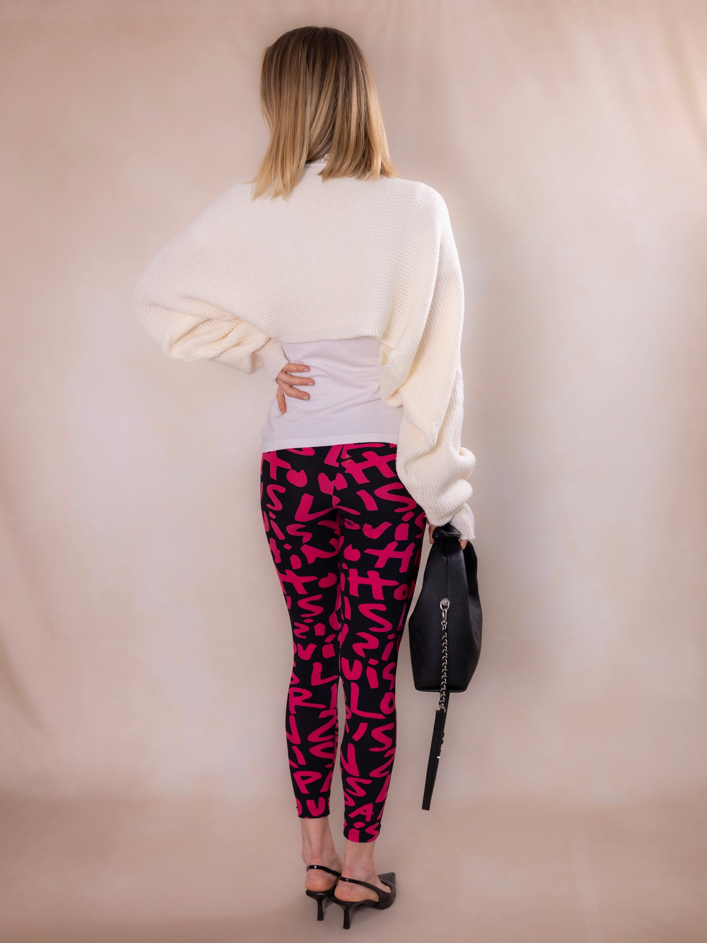 LOUIS VUITTON Leggings mit Aufdruck enganliegend Gr. XS/S