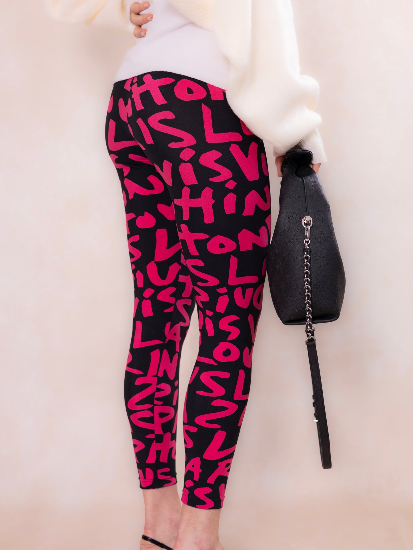 LOUIS VUITTON Leggings mit Aufdruck enganliegend Gr. XS/S