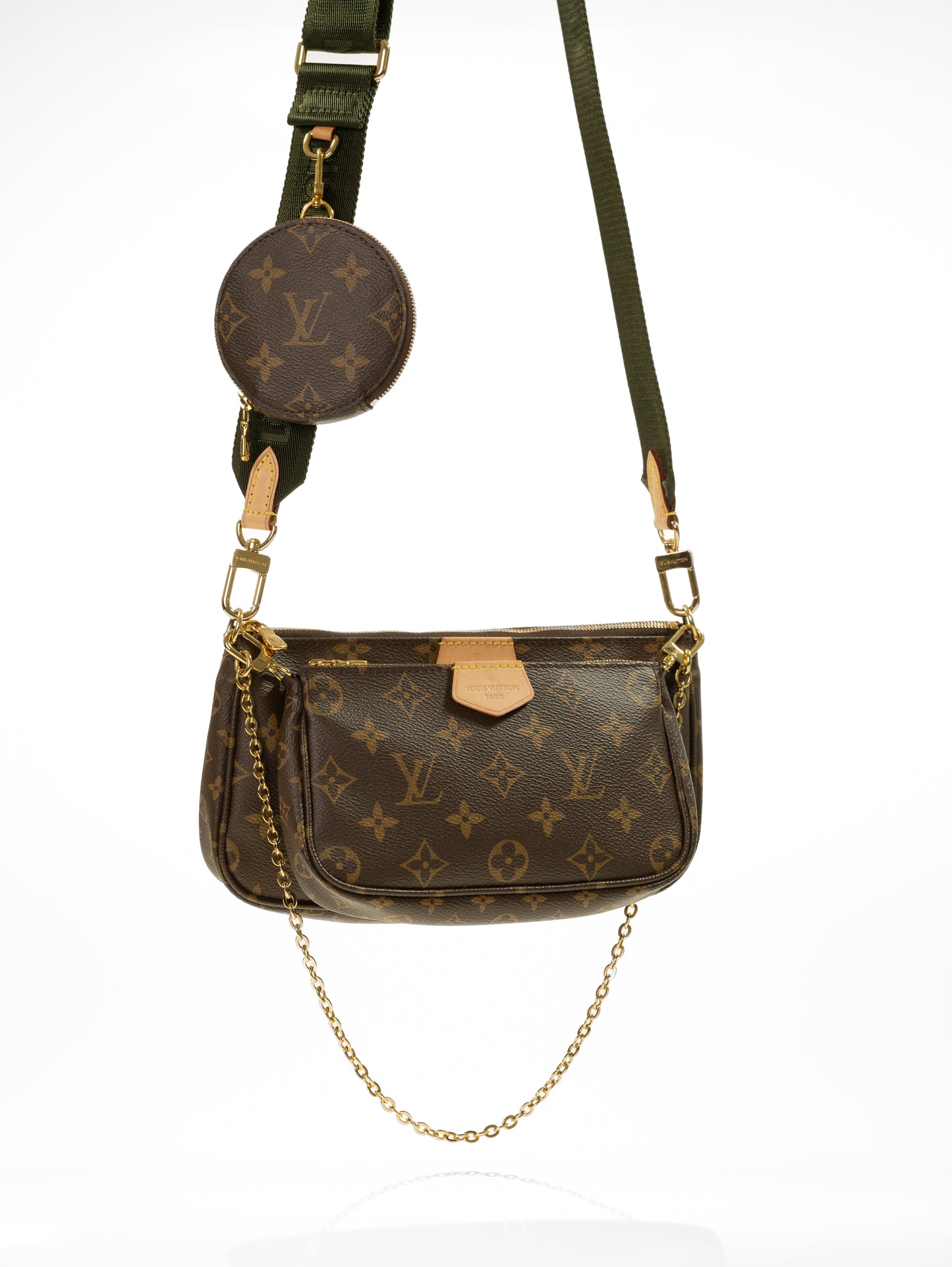 LOUIS VUITTON MULTI POCHETTE ACCESSOIRES M44813 KHAKI