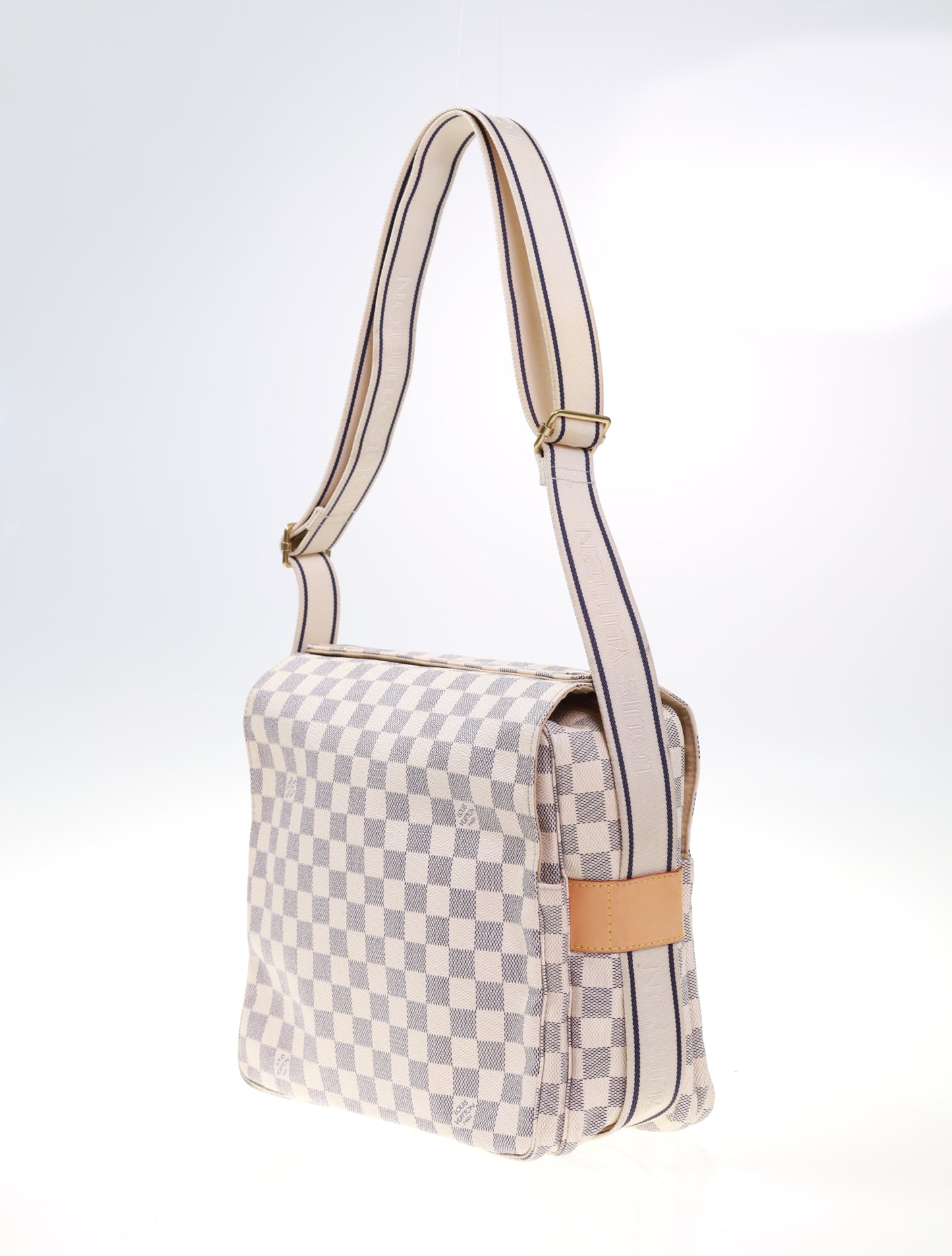 Borsa a spalla e a tracolla in maglia LOUIS VUITTON N44022 color crema