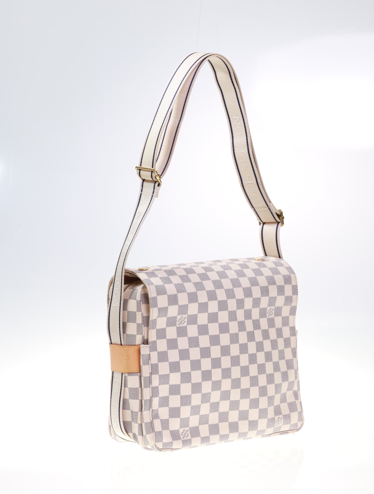 Borsa a spalla e a tracolla in maglia LOUIS VUITTON N44022 color crema