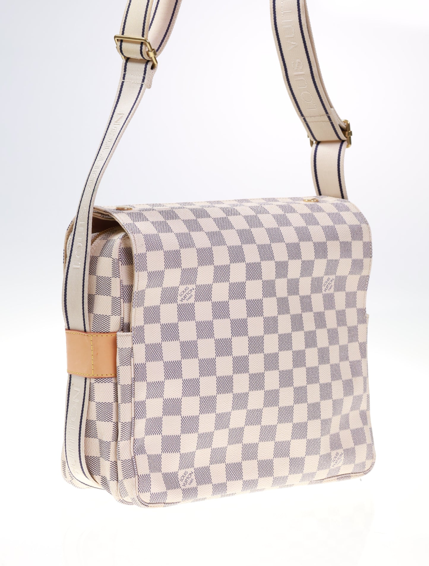 Borsa a spalla e a tracolla in maglia LOUIS VUITTON N44022 color crema