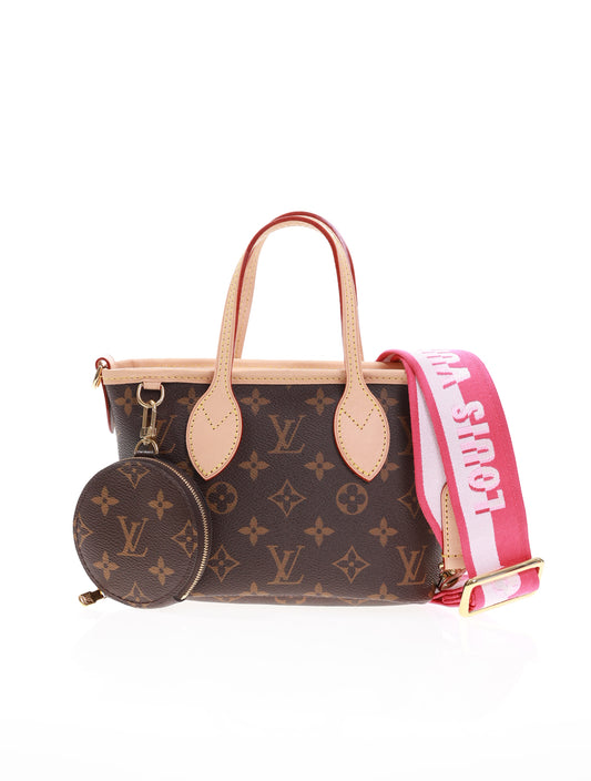 LOUIS VUITTON Neverfull BB Monogram Rose Peony M46786