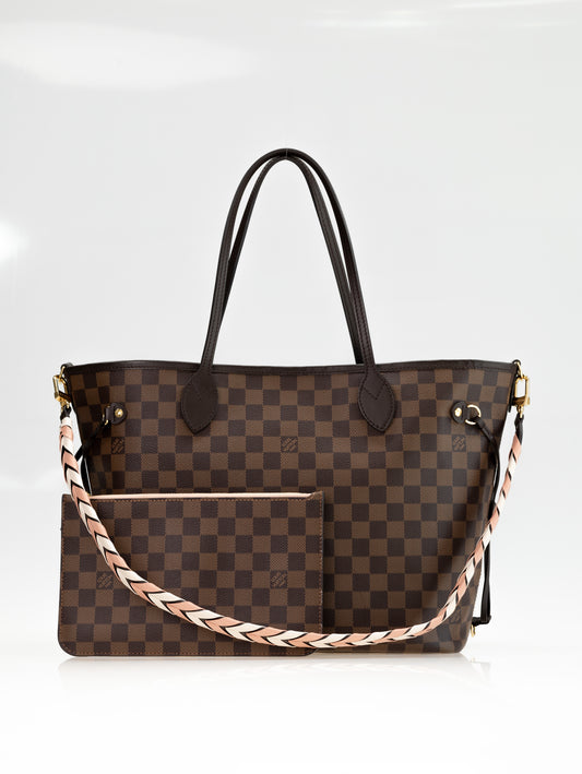 LOUIS VUITTON Neverfull MM Damier mit Schulterriemen N40448 SONDERMODELL