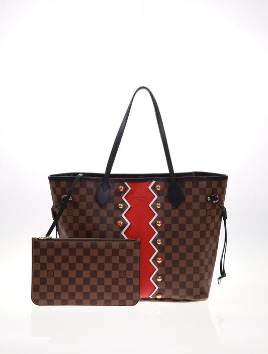 LOUIS VUITTON Neverfull MM Karakoram FULLSET