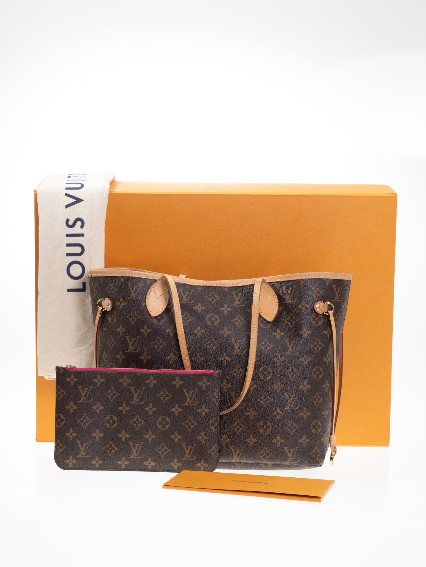 LOUIS VUITTON Neverfull MM Monogram Pivoine M41178