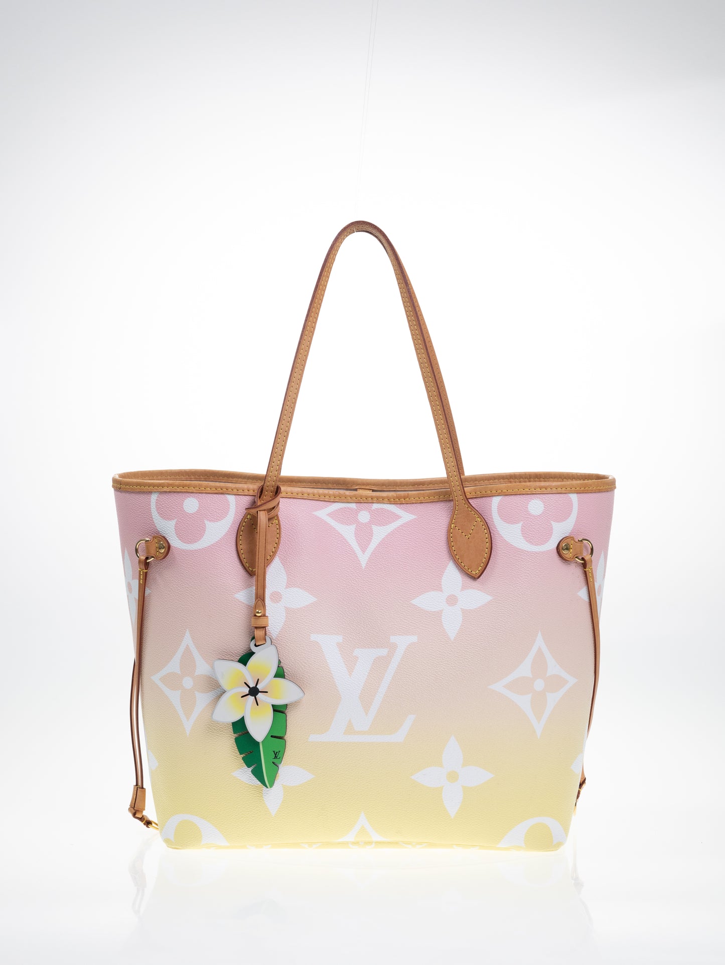 LOUIS VUITTON Neverfull MM by the Pool Rose FULLSET